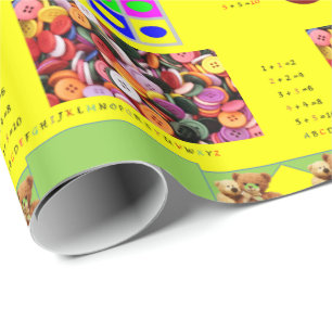 Glossy Wrapping Paper Educational