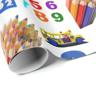 Glossy Wrapping Paper Educational