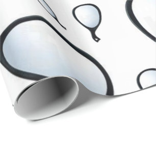 Glossy Wrapping Paper Hand Mirror Stylist Barber