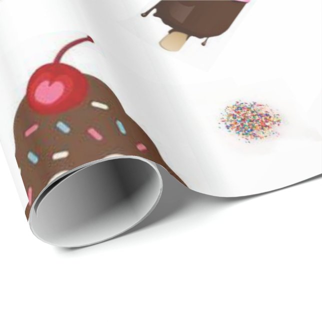 Glossy Wrapping Paper Ice Cream (Roll Corner)