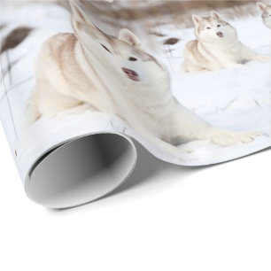 Glossy Wrapping Paper Paris France Husky