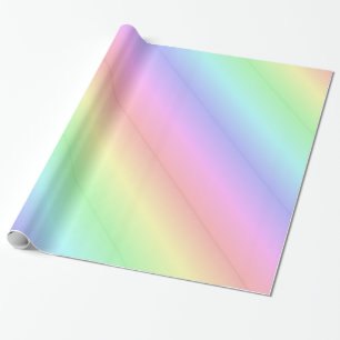 Glossy Wrapping Paper, Pastel Colourful Wrapping Paper
