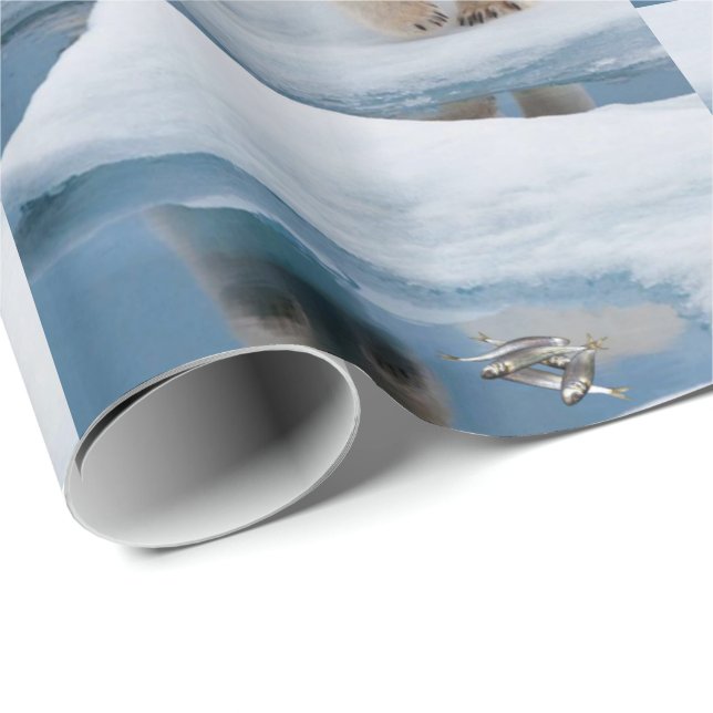 Glossy Wrapping Paper Polar Bear (Roll Corner)