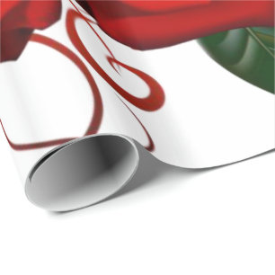 Glossy Wrapping Paper Red Rose