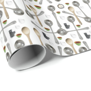 Glossy Wrapping Paper Spoons