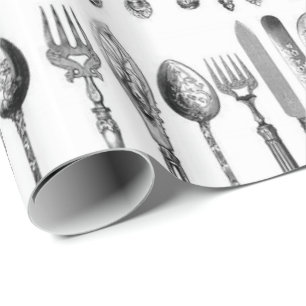 Glossy Wrapping Paper Spoons