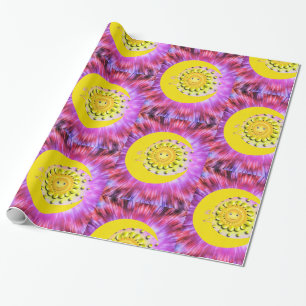 Glossy Wrapping Paper, Sun Moon Wrapping Paper