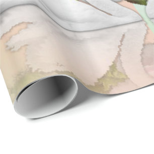 Glossy Wrapping Paper Teddy Bear Angel