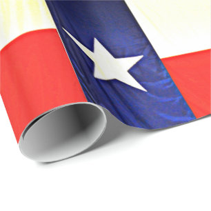 Glossy Wrapping Paper - Texas Flag