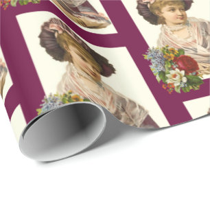 Glossy Wrapping Paper Victorian