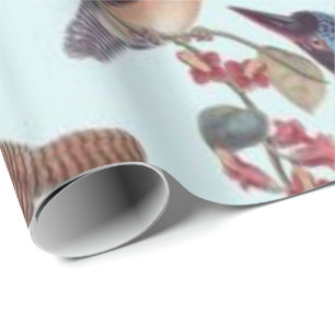 Glossy Wrapping Paper Vintage Bird