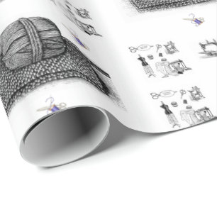 Glossy Wrapping Paper Yarn Sewing