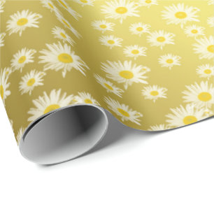 Glossy, wreath, paper, yellow, beautiful, floral, wrapping paper