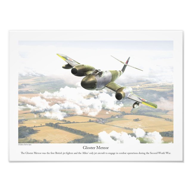 Gloster Meteor Photo Print (Front)