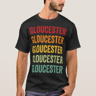 Gloucester County Virginia Rainbow Text Design T-Shirt