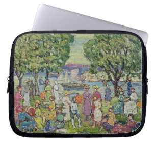 Gloucester Harbour (oil on canvas) Laptop Sleeve