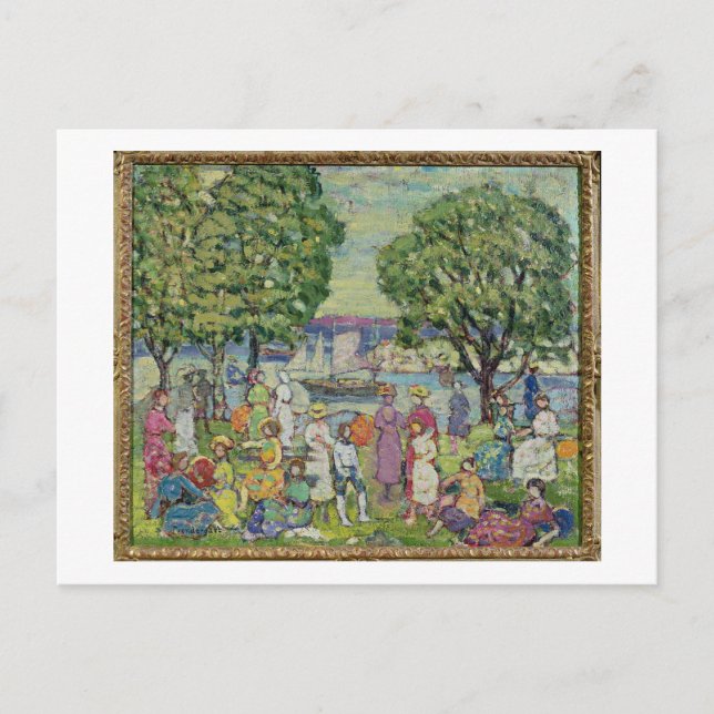 Gloucester Harbour (oil on canvas) Postcard (Front)