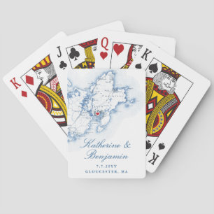 Gloucester MA Cape Ann Destination Wedding Favour  Playing Cards