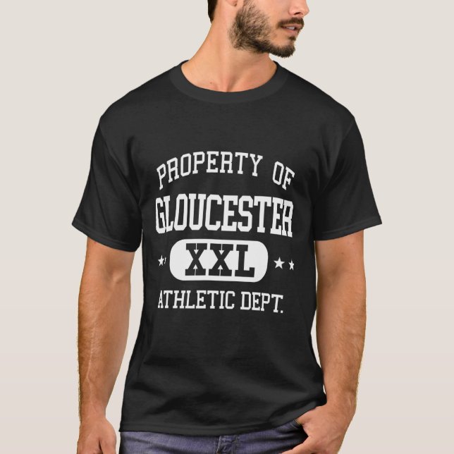 Gloucester Retro Athletic Property Dept T-Shirt (Front)