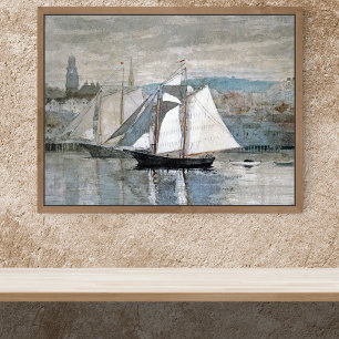 Gloucester Sloops Sailing Winslow Homer Poster