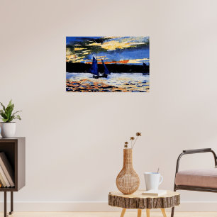 Gloucester Sunset painting by Winslow Homer Poster