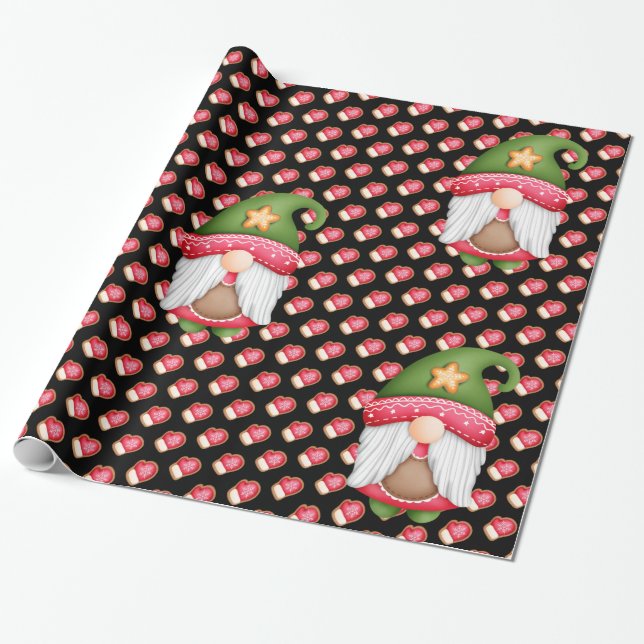 Glove Gnome Customise Colour Wrapping Paper (Unrolled)