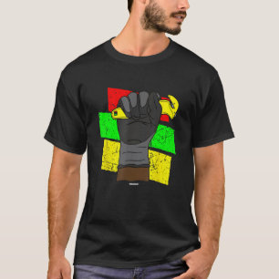Gloved Fist Coworker Swagazon Associate Black Hist T-Shirt