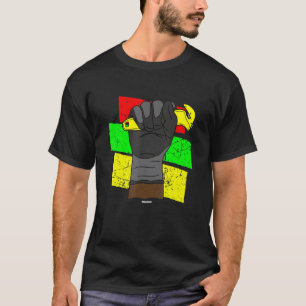 Gloved Fist Coworker Swagazon Associate Black Hist T-Shirt