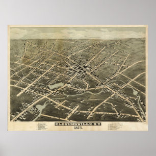 Gloversville NY 1875 Poster