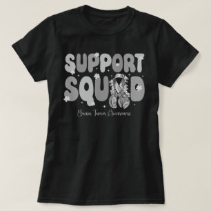 Gloves Brain Tumour Awareness Support Squad T-Shirt