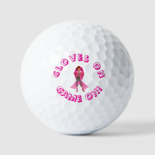 Gloves On, Game On! Breast Cancer Awareness Golf Balls