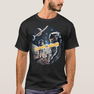 Glow Astronaut At Space Life T-Shirt