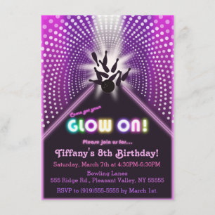 Glow Bowl Party1 Invitation