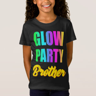 Glow Brother Retro 80s Birthday Party Group Gift T-Shirt
