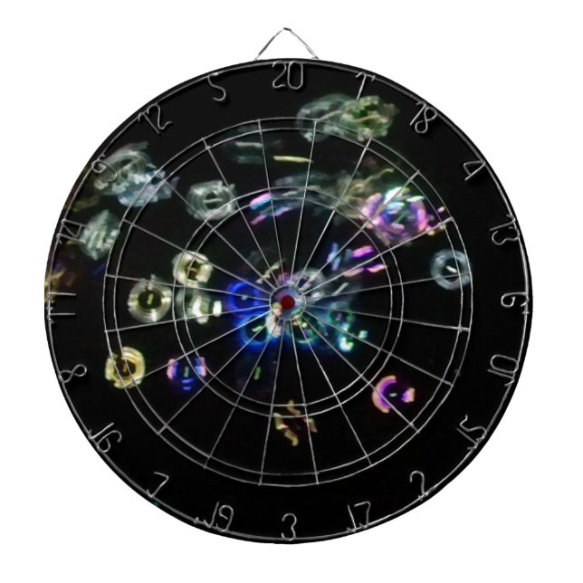 Glow bubbles at night dartboard (Front)