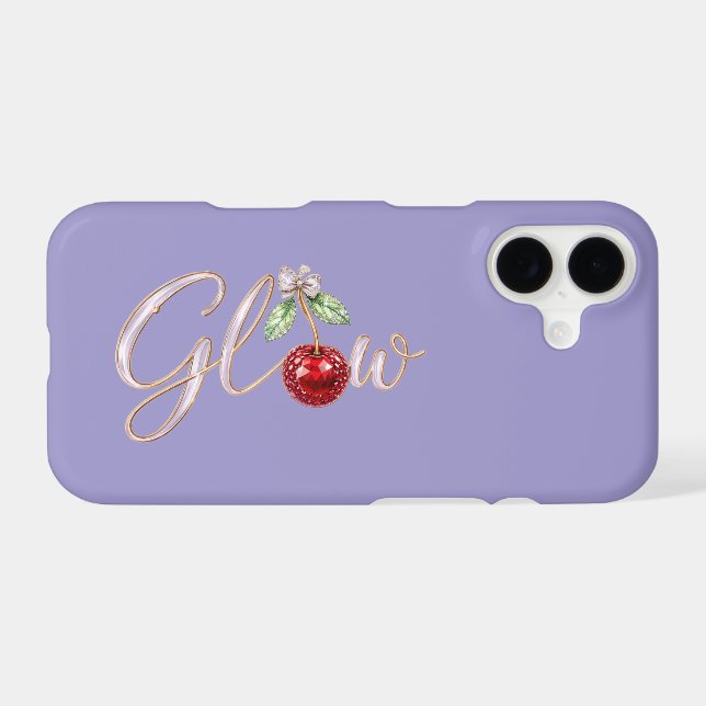 Glow – Cherry Glam Mobile Case (Back Horizontal)