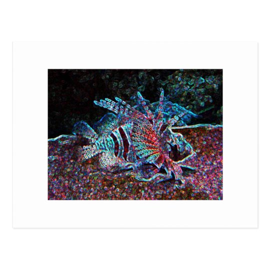 glow fish postcard