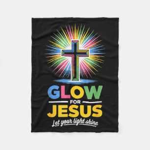 Glow For Jesus Christian Faith _1 Fleece Blanket