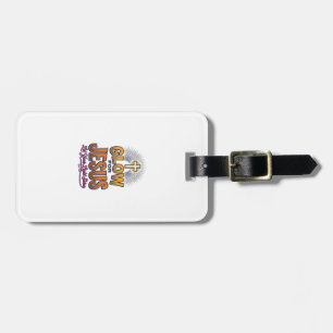 Glow for Jesus Let Your Light Shine Christian Desi Luggage Tag
