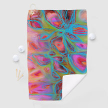 Glow Garden Golf Towel