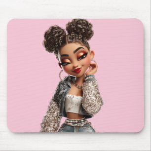 Glow Getter Mousepad Sparkle Denim Glam