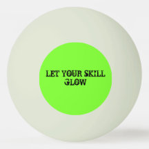 "Glow" Glow-In-The-Dark Ping Pong Ball