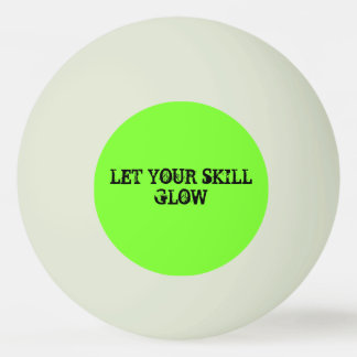 "Glow" Glow-In-The-Dark Ping Pong Ball