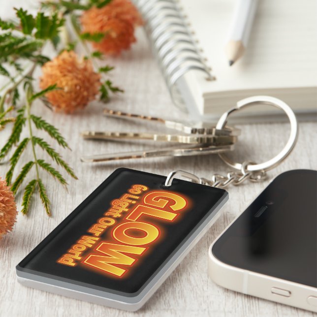 Glow- Go light our world Key Ring (Front Right)