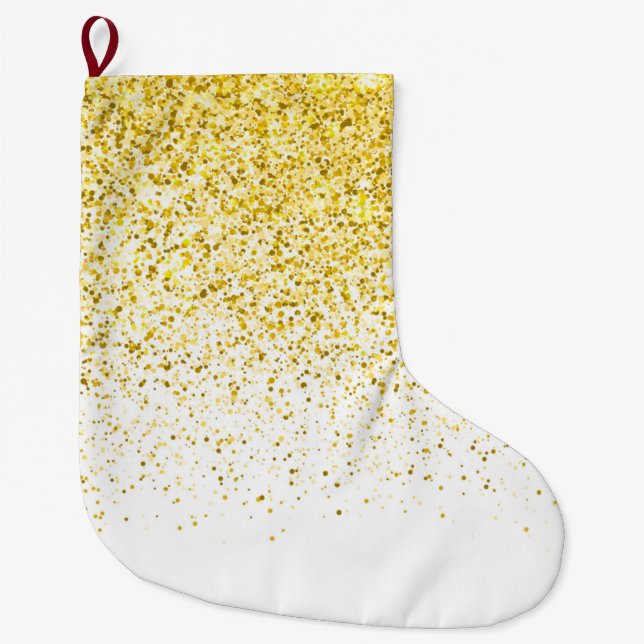 Glow Gradient Pattern 1 Large Christmas Stocking (Front)