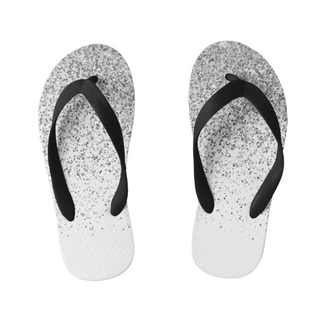 Glow Gradient Pattern 3 Kid's Flip Flops (Footbed)