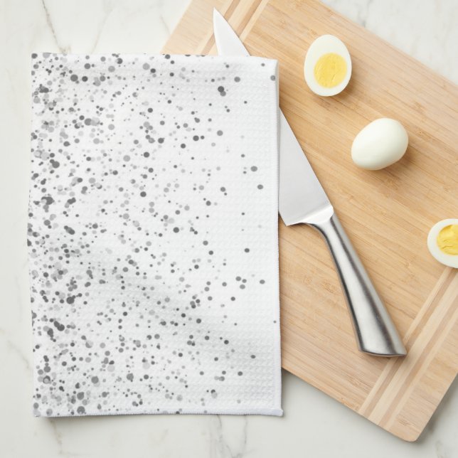 Glow Gradient Pattern 3 Tea Towel (Quarter Fold)