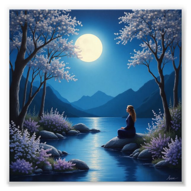 Glow-In-The-Dark Acrylic Paintings! 🎨🌟  Photo Print (Front)