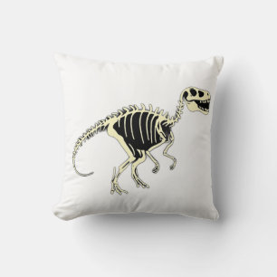 Glow-in-the-Dark Cartoon Dinosaur Skeleton Cushion