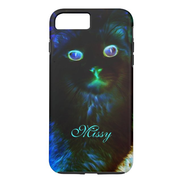 Glow In The Dark Cat iPhone 7 Plus Case (Back)